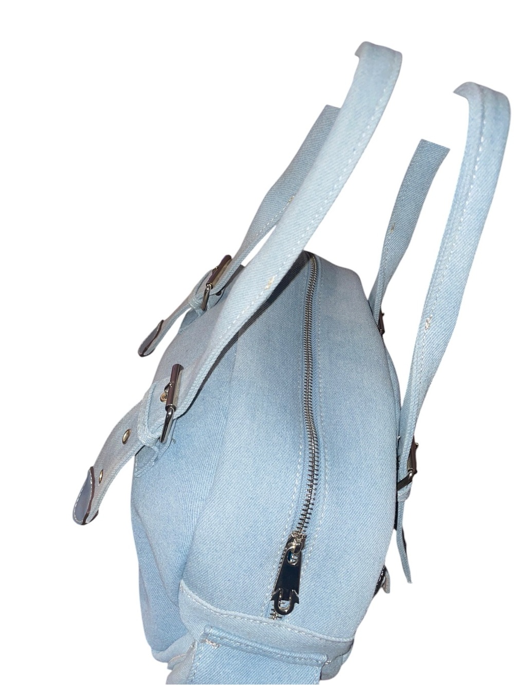 TRUE RELIGION Multi-Patch Denim Satchel Bag NWT - Picture 16 of 16